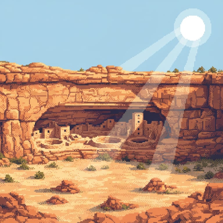 Cliff Palace Panorama — AI-generated collectible card | Mesa Verde National Park