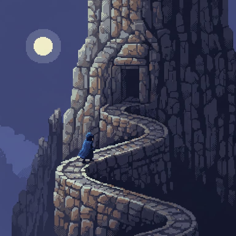 Djinn’s Treasury Ascent — AI-generated collectible card | Egil Rock-Cut Castle 