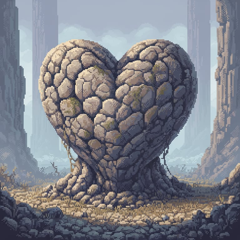 Heart of Stone — AI-generated collectible card | The Stone Forest
