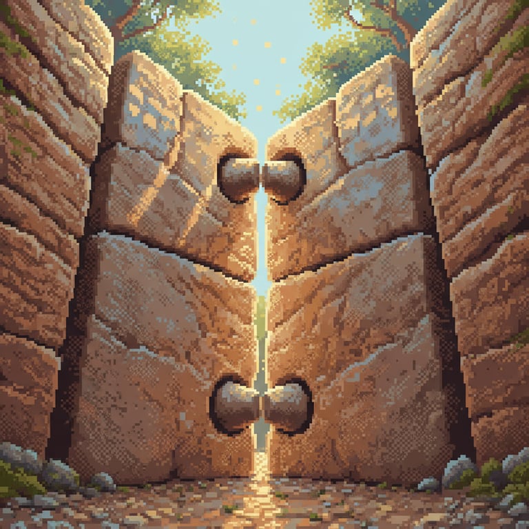 The Pivot Door Mechanism — AI-generated collectible card | Etruscan Tomb of Faggeto