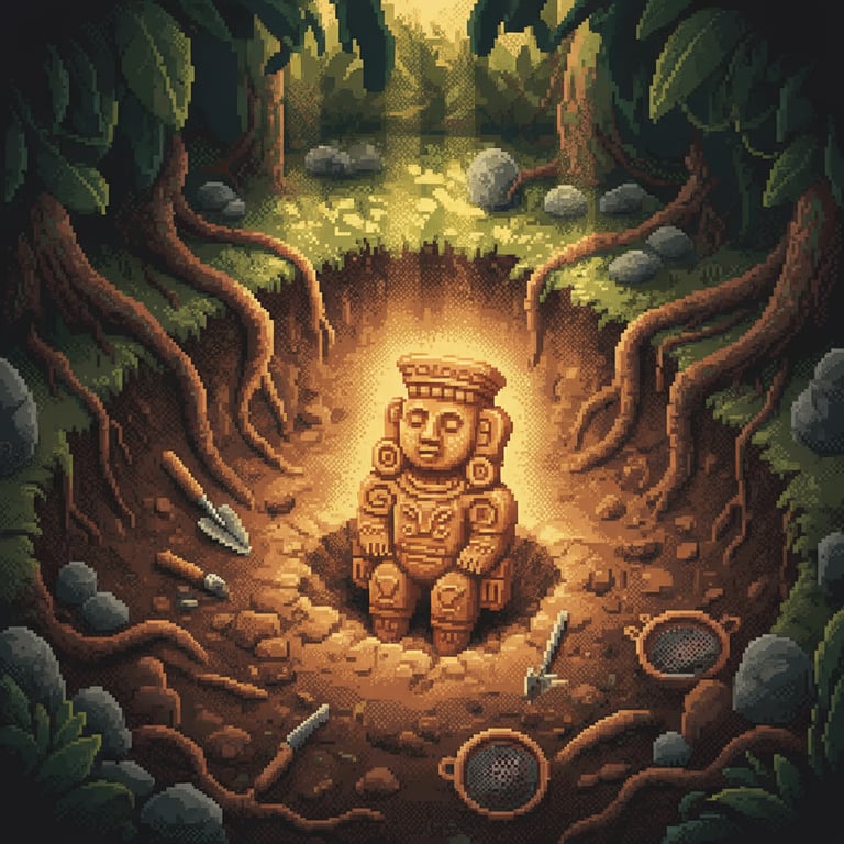 Sacred Figurines — AI-generated collectible card | The Upano Valley