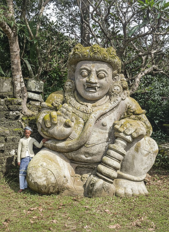 Dvarapala Sculpture, A Gate Guardian From The Architecture Of Hindu, Buddhist, And Jain Temples. Recolored — AI restored colour version | Dvarapala sculpture, a gate guardian from the architecture of Hindu, Buddhist, and Jain temples.