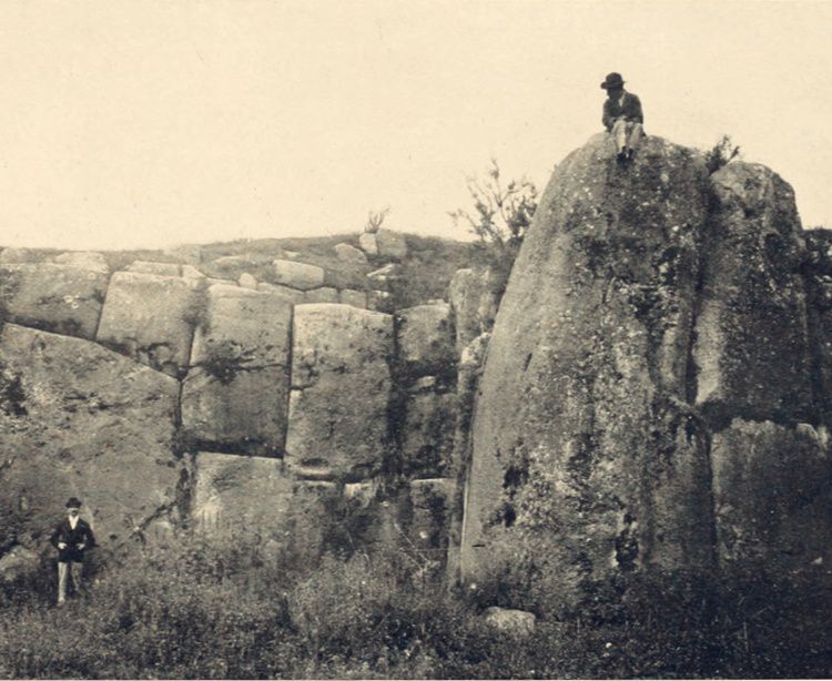 SacsayhuamáN Vintage Photograph 1900 Cusco Peru South America — original vintage photograph | Sacsayhuamán