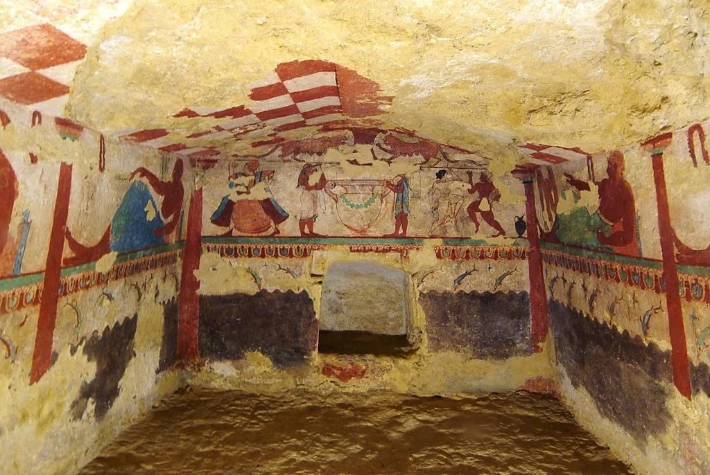 Tarquinia Necropoli Di Monterozzi Tomb Leonesse 17 1024x686 — Cerveteri Necropolis 