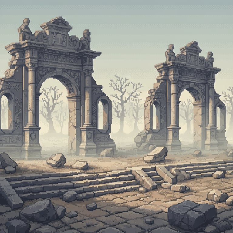 Echoes of Grandeur — AI-generated collectible card | Yuanmingyuan Summer Palace