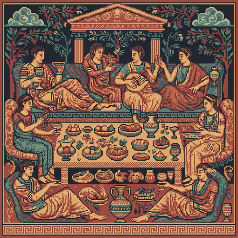 Etruscan Afterlife Fresco — AI-generated collectible card | Cerveteri Necropolis 