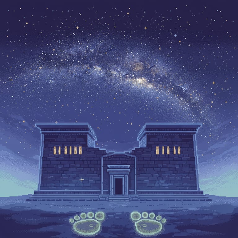 Celestial Alignments — AI-generated collectible card | Ain Dara Temple