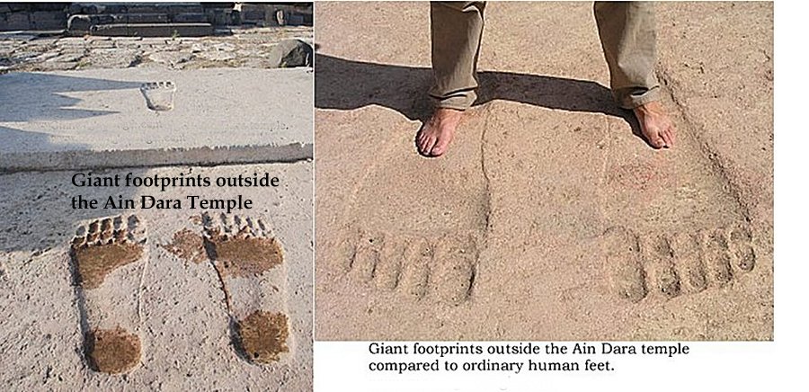 Giant Footprints Temple Entrance — Ain Dara Temple