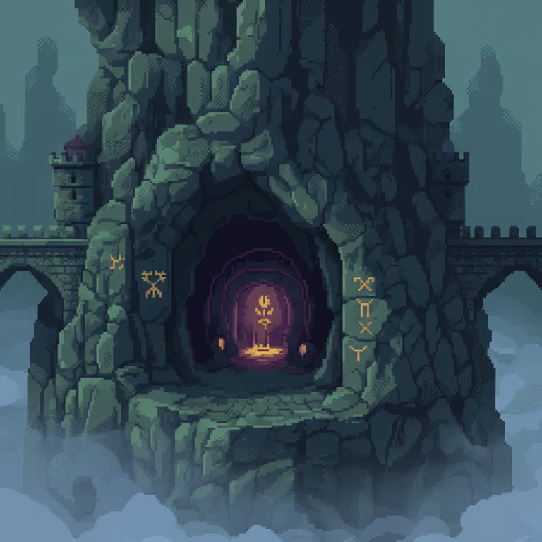 Egil: Djinn’s Treasury — AI-generated collectible card | Egil Rock-Cut Castle 