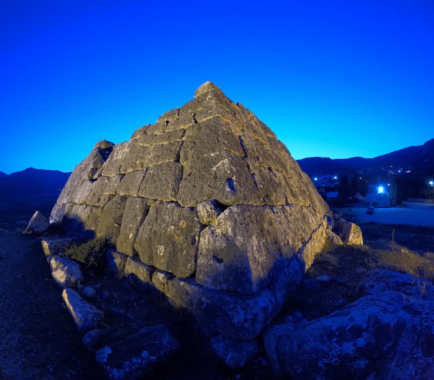 Ancient Edge Greek Stone Pyramid — Pyramid of Hellenikon