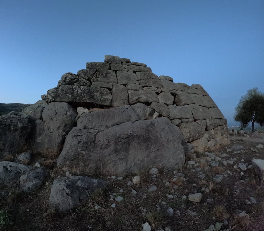 Ancient Greek Pyramid Massive Base Stone Slab — Pyramid of Hellenikon