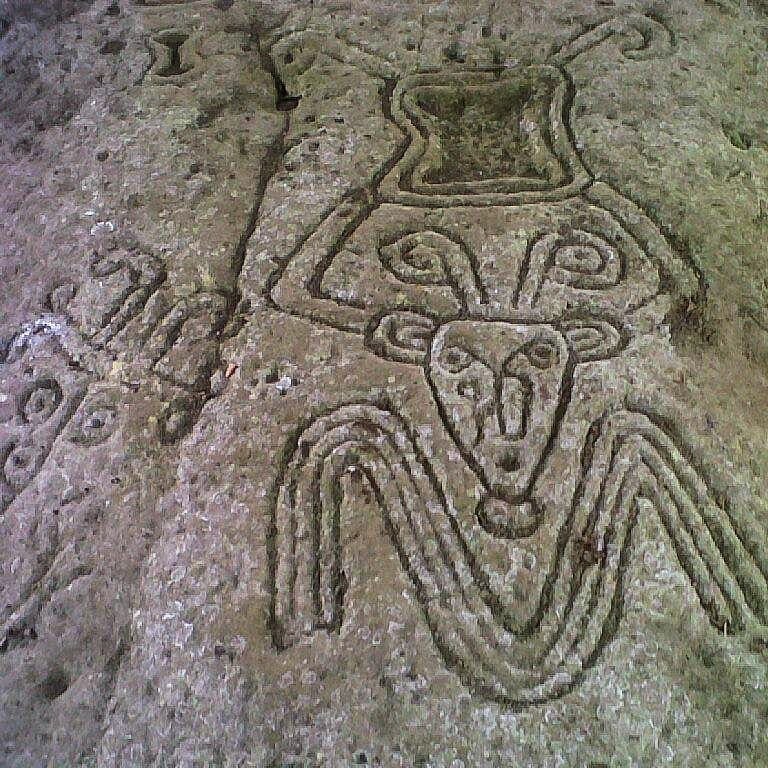Antropomorphic Rock Art Ancient Americas — Ometepe Ancient Petroglyphs