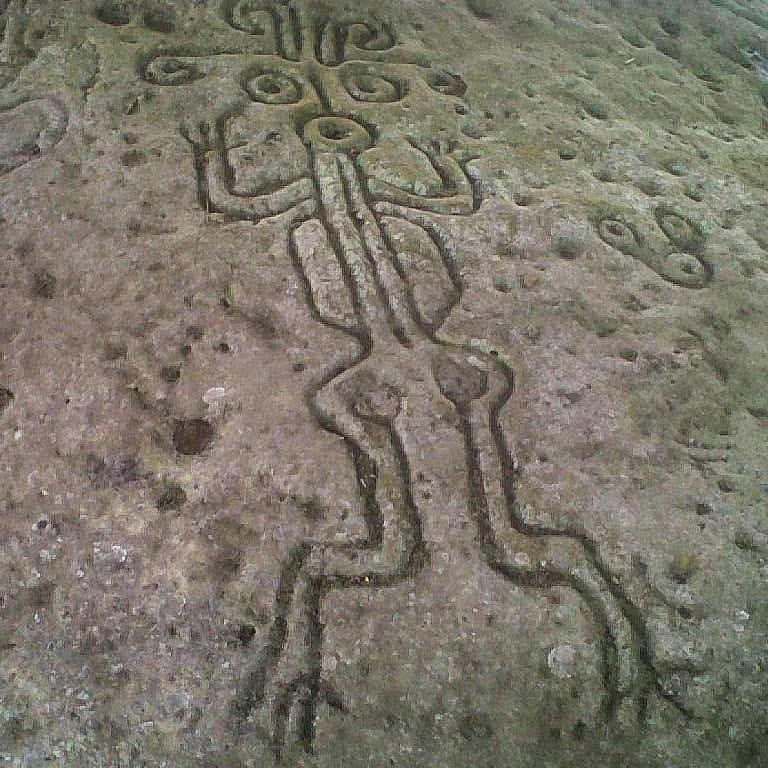 Aquatic Beings Petroglyph — Ometepe Ancient Petroglyphs