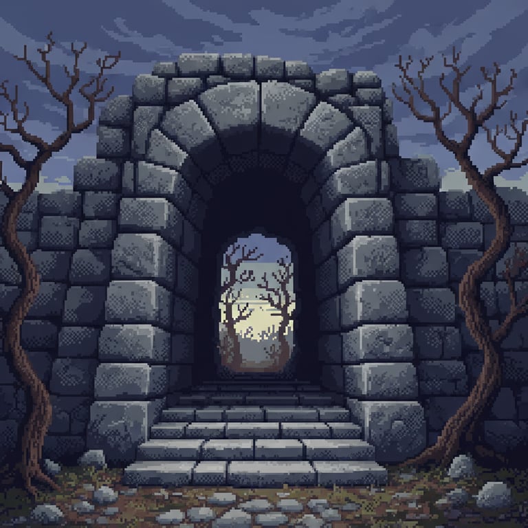 The Portal Within — AI-generated collectible card | Alatri Cyclopean Walls