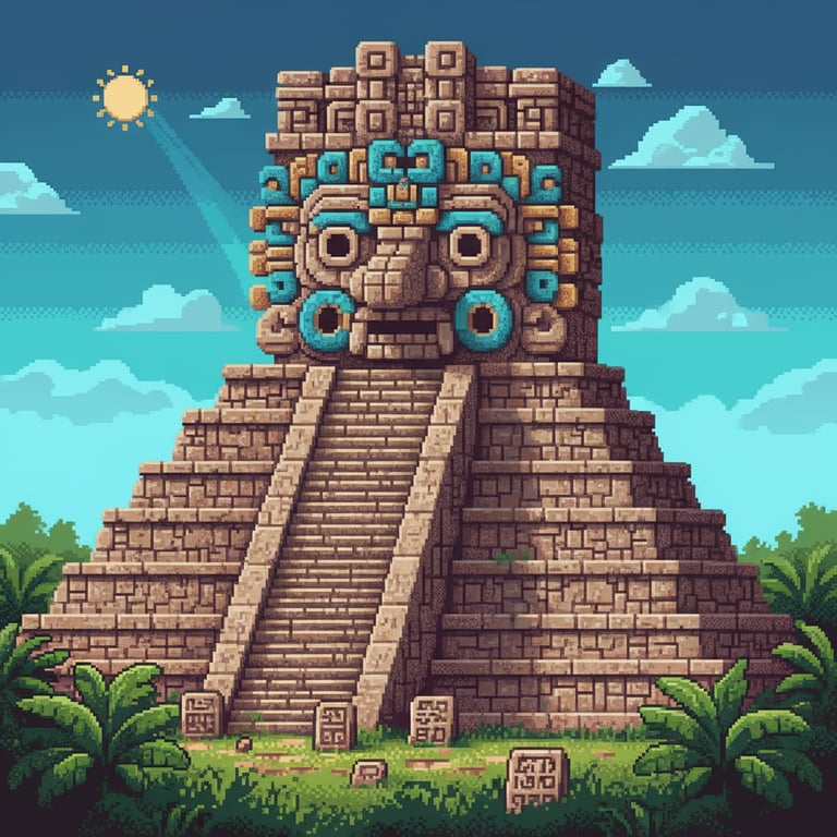 Chaac, Rain God — AI-generated collectible card | Pyramid of the Magician