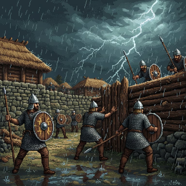 Preparation for War — AI-generated collectible card | Tilisca Dacian Settlement 