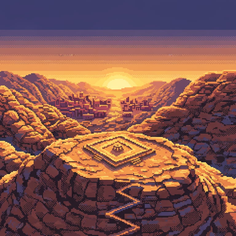 The High Place of Sacrifice — AI-generated collectible card | Petra