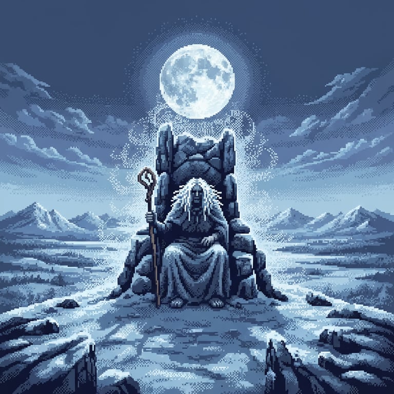 The Cailleach's Curse — AI-generated collectible card | The Hag's Chair