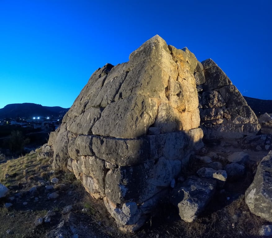 Base Layer Angle Pyramid Greece — Pyramid of Hellenikon