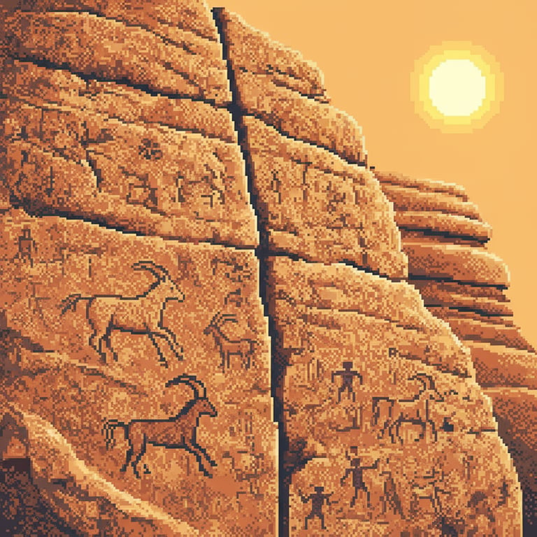 Whispers of the Ancestors — AI-generated collectible card | The Al Naslaa Rock