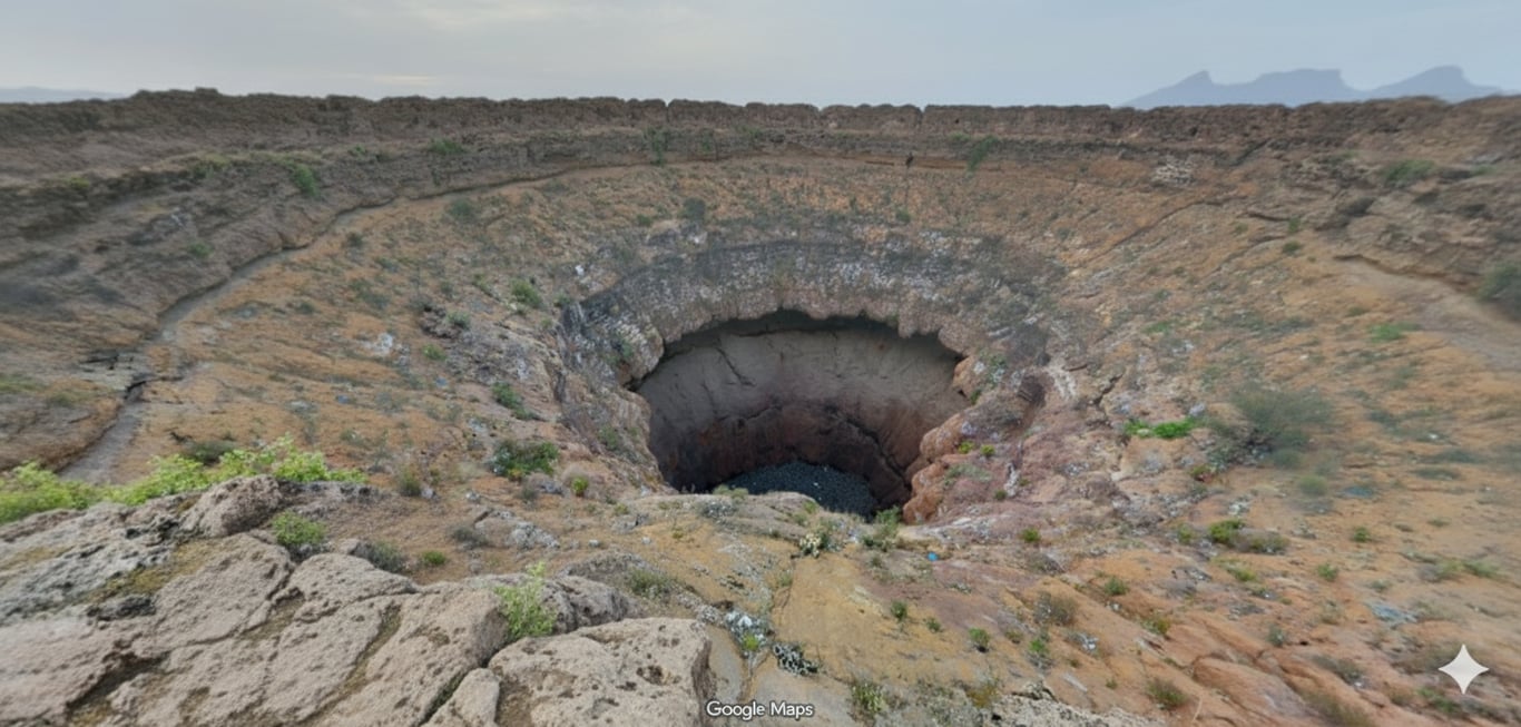 Dhamar Crater Rim Water Pool — The Dhamar Crater