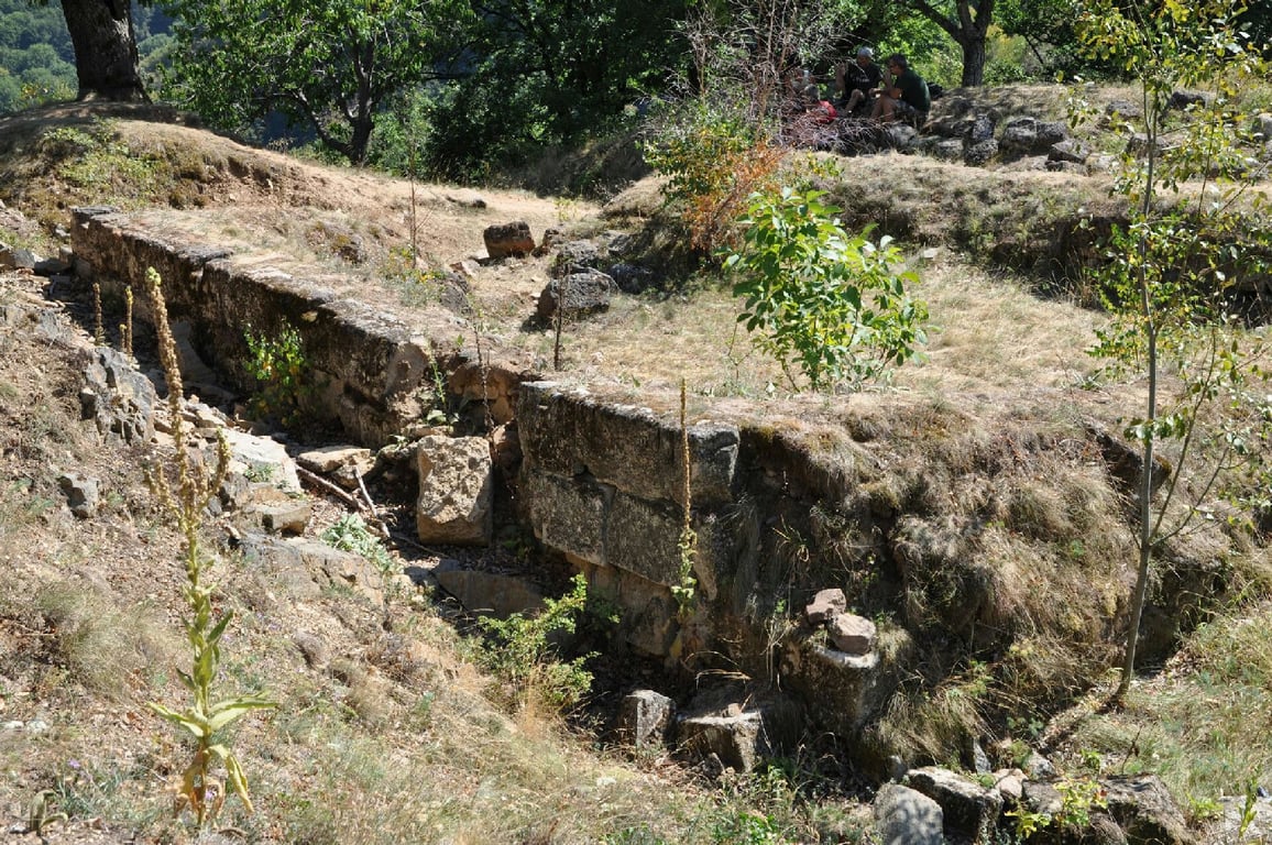 Cetatea Dacic De La Cplna Ruins Foliage 125 Wm 20754102 — Cetatea Dacică de la Căpâlna