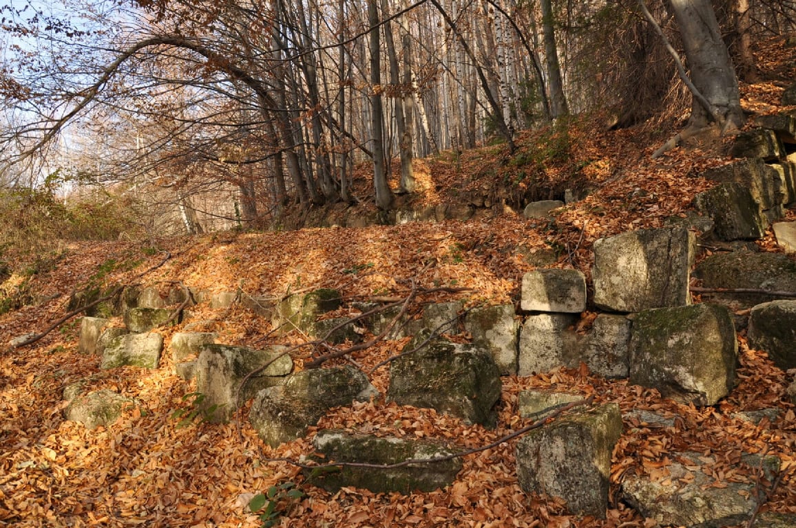 Cetatea Dacic Fetele Albe Walls 0347 149 Wm 21592838 — Dacian Citadel 'The White Faces'