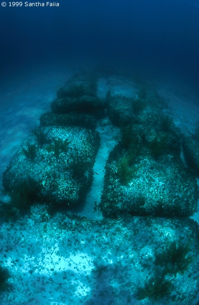 Underwater Slabs Road Ancient — Bimini Road