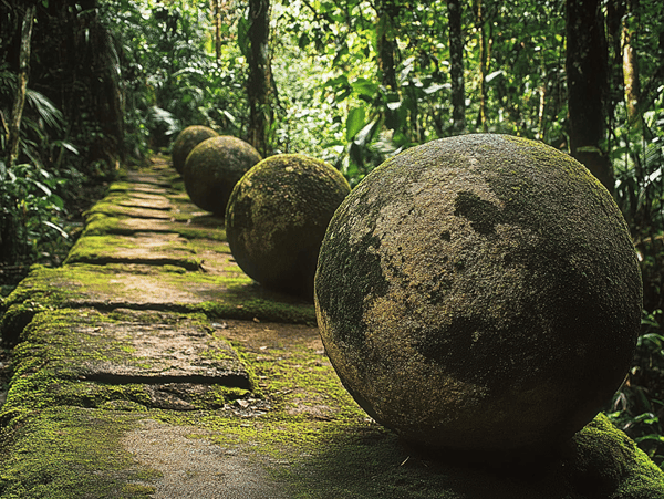 Costa Rica Jungle Ancient Stone Spheres — The Diquis Stone Spheres
