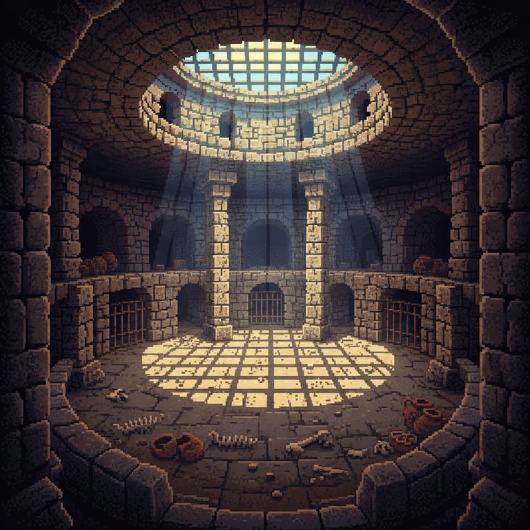 Echoes of Spectacle — AI-generated collectible card | Amphitheatre of El Jem