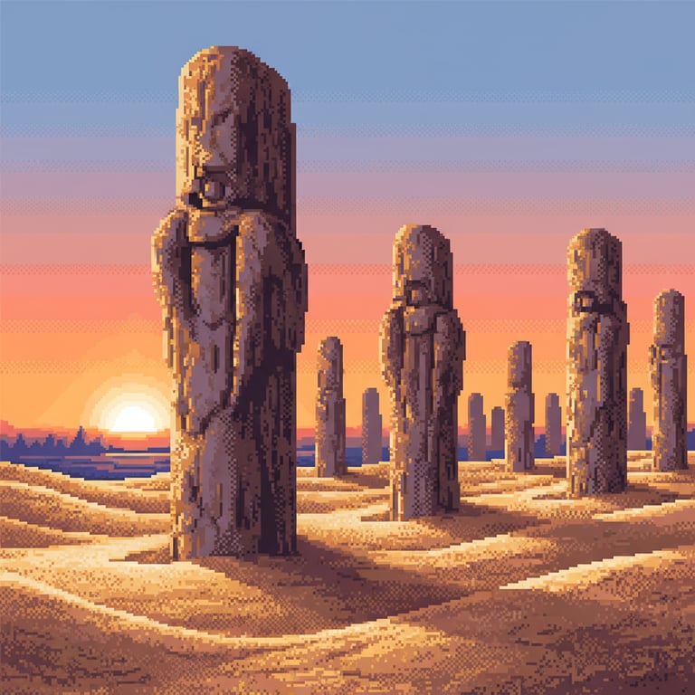 The Petrified Titans — AI-generated collectible card | The Stone Forest