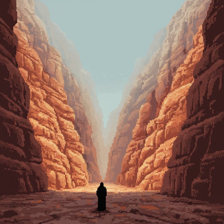 The Whispering Siq — AI-generated collectible card | Petra