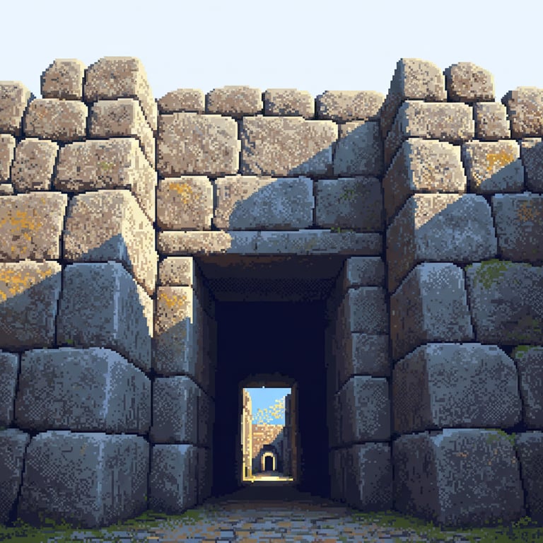 Porta Maggiore Gateway — AI-generated collectible card | Alatri Cyclopean Walls