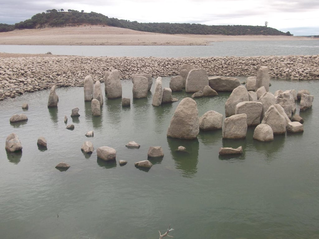 Dolmen Guadalperal Partially Submerged — Dolmen of Guadalperal