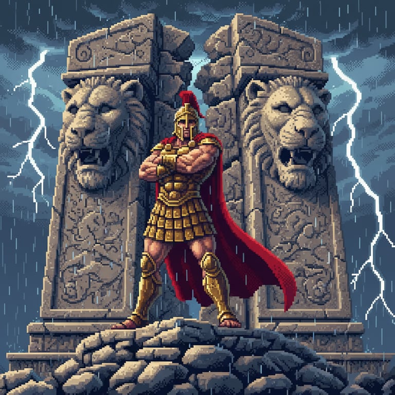 General Midas's Ascent — AI-generated collectible card | Broken Lions' Rock
