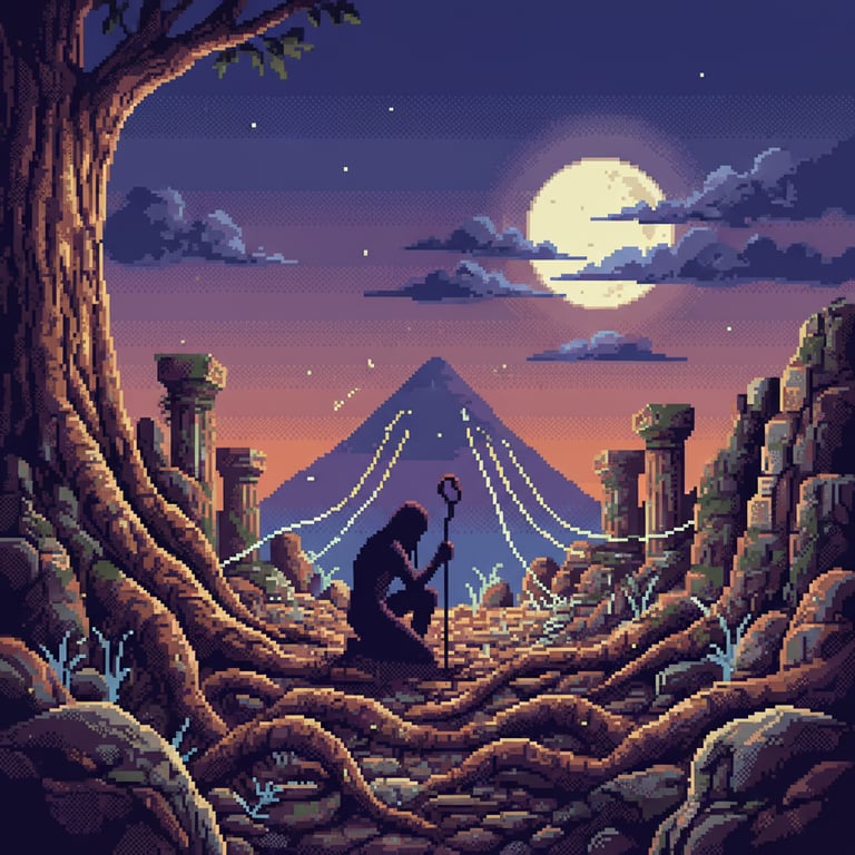 The Resonating Heart — AI-generated collectible card | Cerro El Cono 