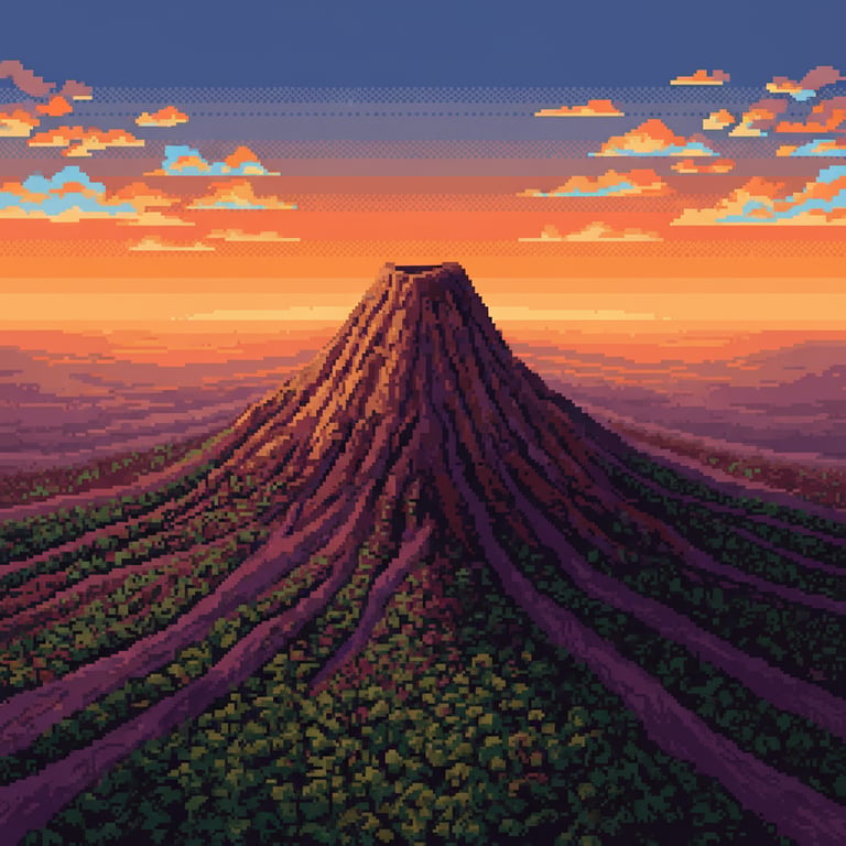 Conical Overlook — AI-generated collectible card | Cerro El Cono 