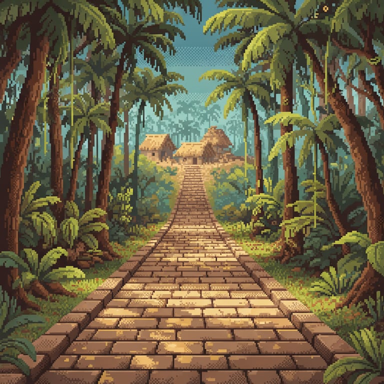 Pathway Through Time — AI-generated collectible card | The Upano Valley