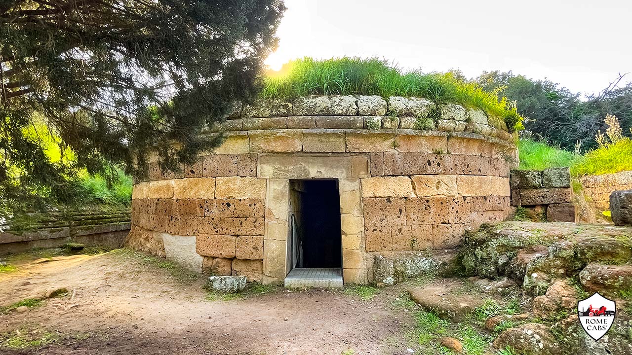 Etruscan Stone Structures Architecture — Cerveteri Necropolis 
