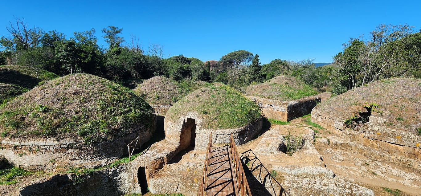 Exterior Cerveteri Stone Necropolis — Cerveteri Necropolis 