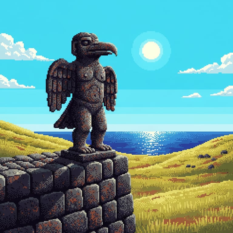 Birdman Cult Revelation — AI-generated collectible card | Ahu Vinapu