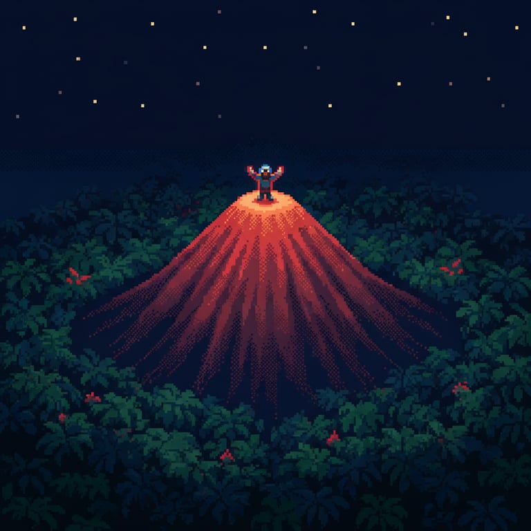 The Resonating Heart — AI-generated collectible card | Cerro El Cono 