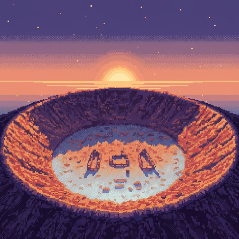 The Volcanic Sentinel — AI-generated collectible card | The Dhamar Crater