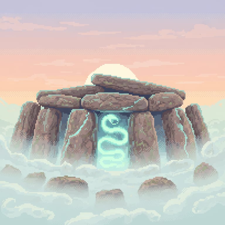 Serpent's Breath — AI-generated collectible card | Dolmen of Guadalperal
