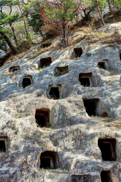 Vertical Side Yoshimi Tombs — Yoshimi Hundred Caves