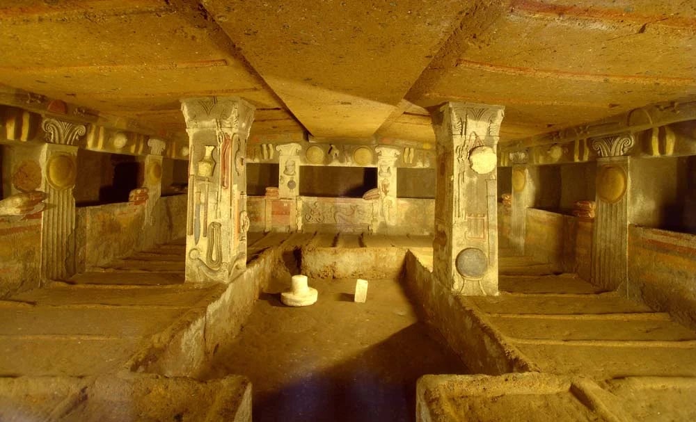 Inside Cerveteri Etruscan Necropolis — Cerveteri Necropolis 