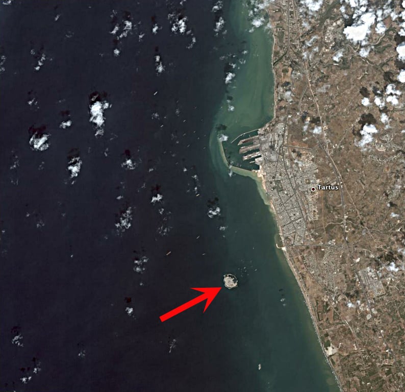 Island Arwad Compared Mainland Syria — Megalithic Seawall 