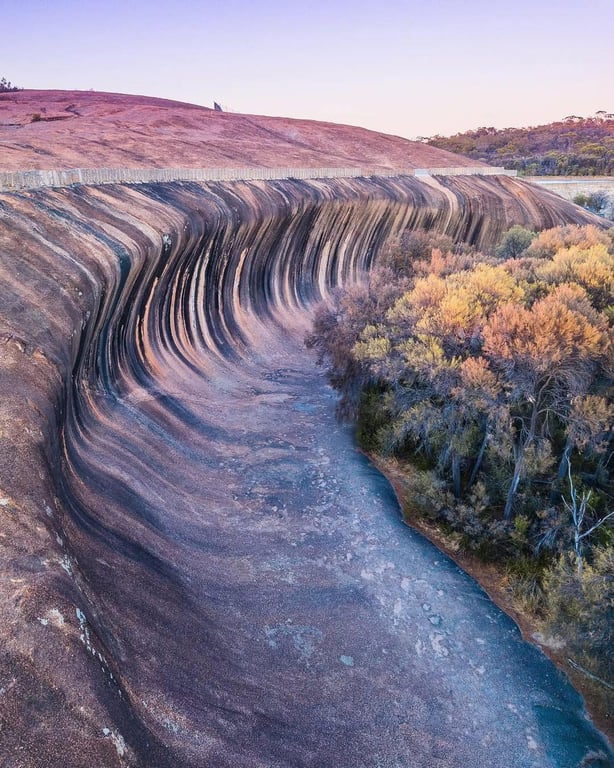 Long Wave Impression Wave Rock — Wave Rock Australia