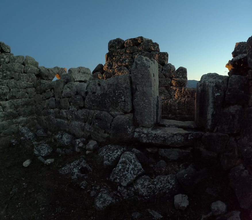 Main Chamber And Corridor Archaic Pyramid Greece — Pyramid of Hellenikon