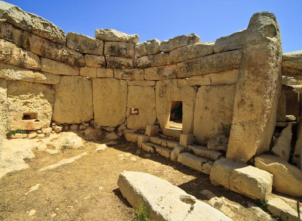 Mnajdra Temple Stone Blocks — Mnajdra Archaeological Park